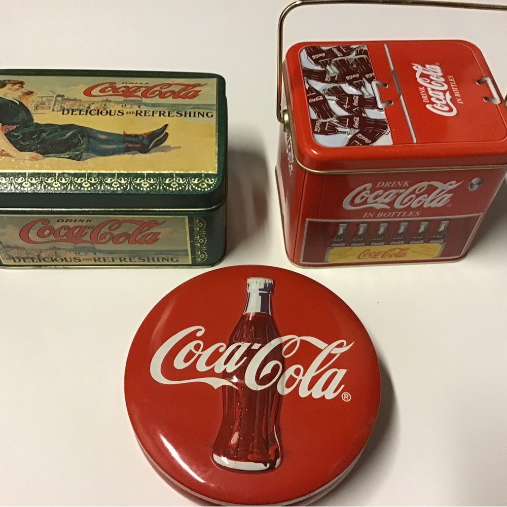 Coca Cola Tin Bundle of 3